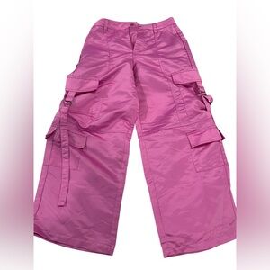 Forever 21 Pink Cargo Wide Leg Pants